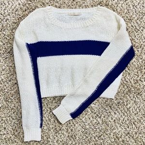Crochet cropped sweater